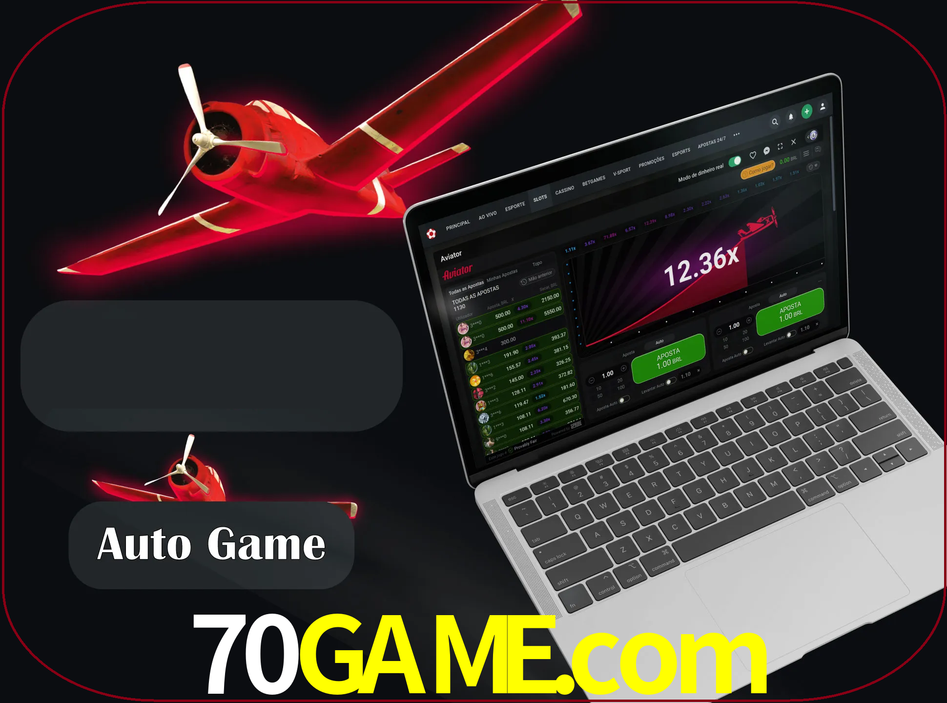 No modo automático, os jogos apostam e sacam seu dinheiro automaticamente.