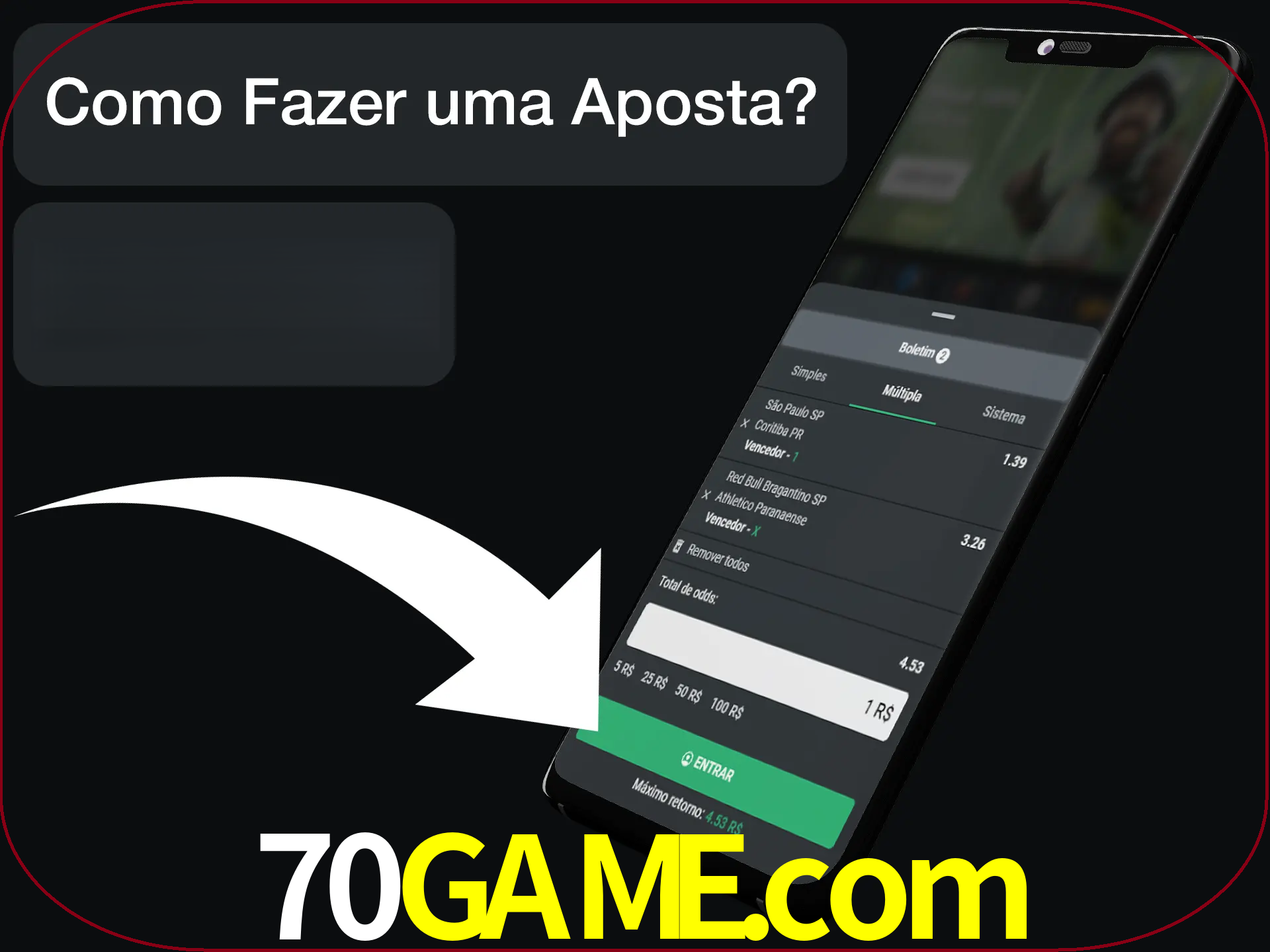 Preencha sua aposta e aguarde o resultado.