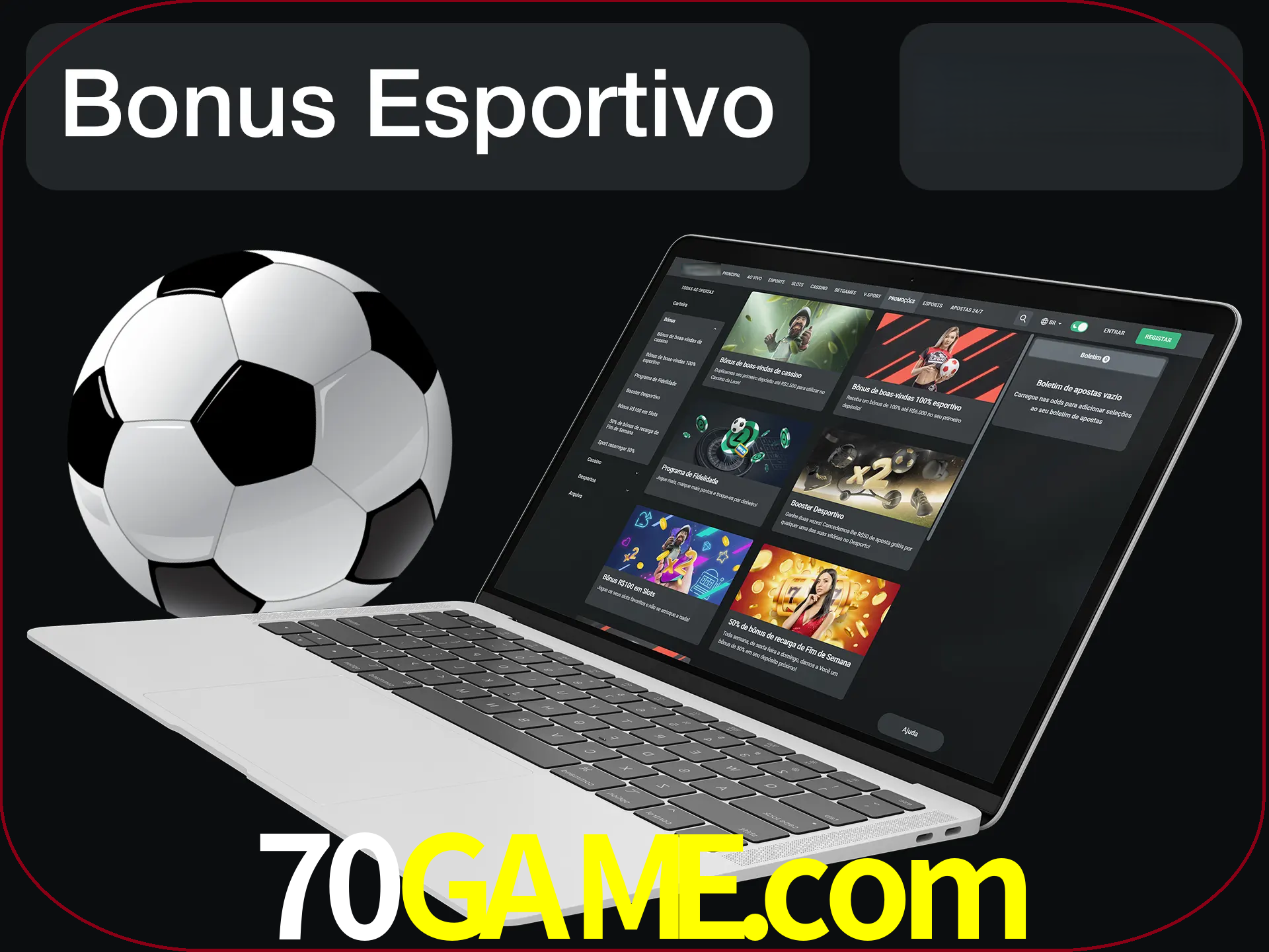 Antes de começar a apostar, use o bônus esportivo.